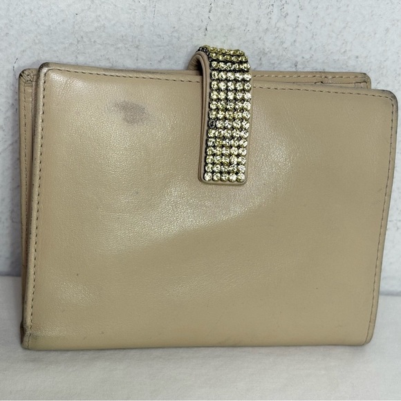 SWAROVSKI Rhinestone Leather Wallet *minor flaws* - Picture 7 of 10